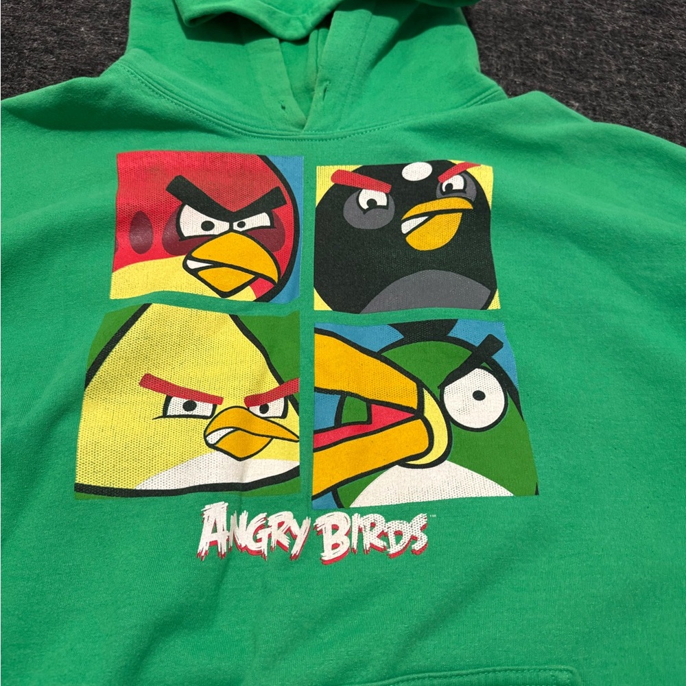 Green Angry Birds Graphic Hoodie - Picture 2 of 8